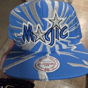 orlando magic snapback Mitchell & Ness Blue and Gray Embroidered Cap